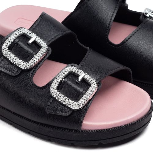 Tamanco Infantil Molekinha Fivelas Preto