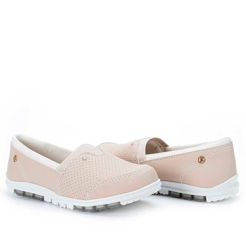 Tênis Feminino Kolosh Slip On Bege Claro