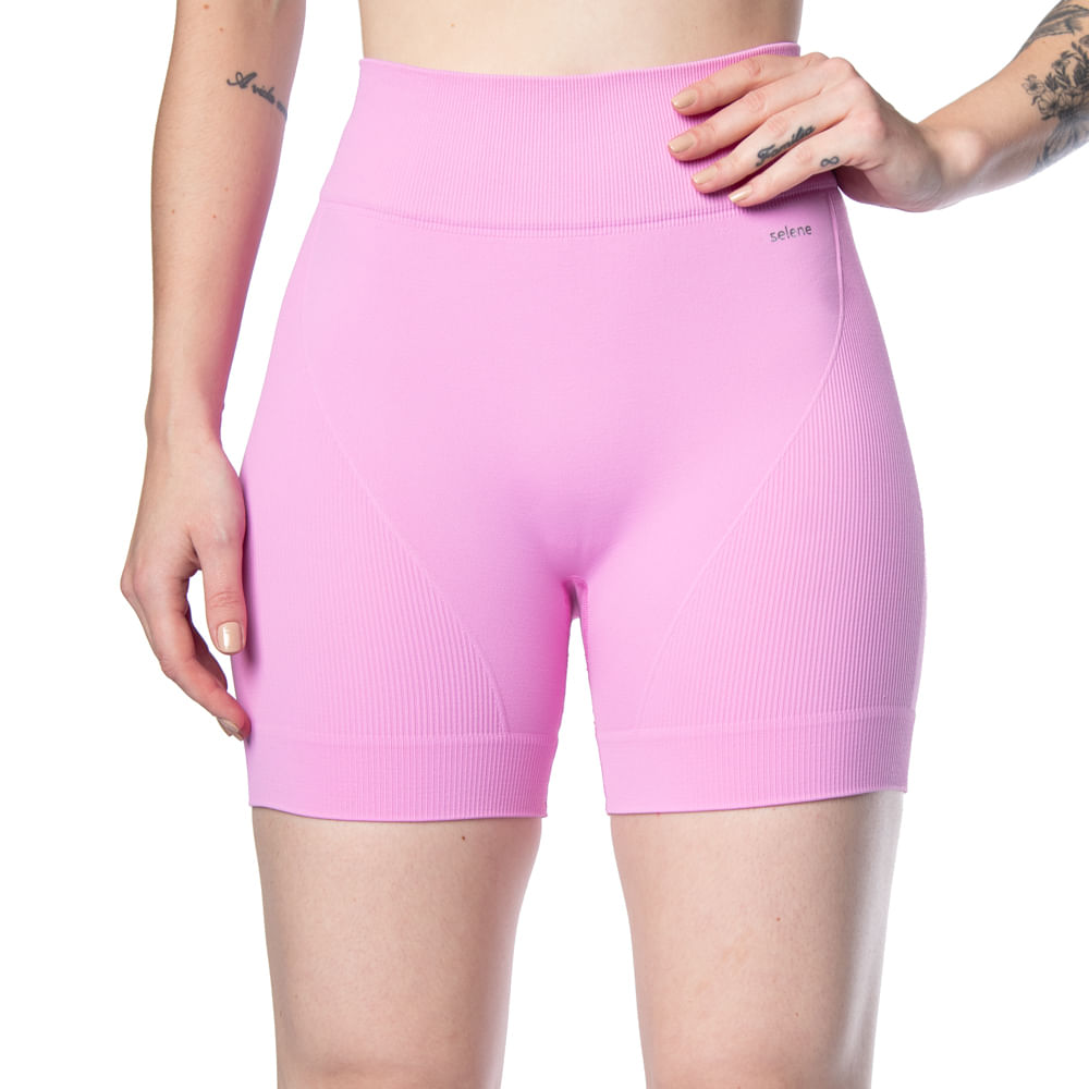 Compre na Radan: Short Feminino Selene Sem Costura Rosa - Lojas Radan