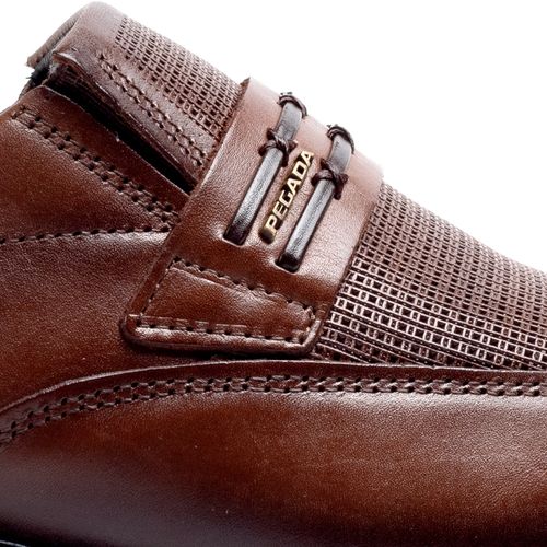 Sapato Masculino Pegada Social em Couro Marrom