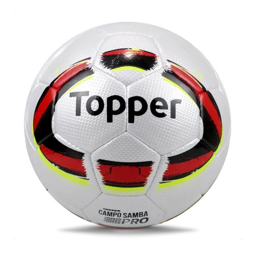Bola de Futebol de Campo Topper Samba Pro Branco/vermelho