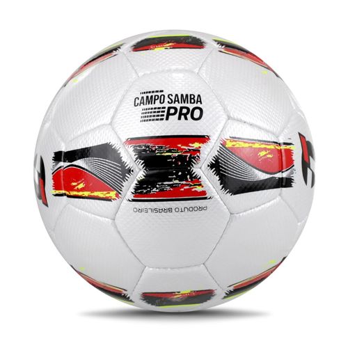 Bola de Futebol de Campo Topper Samba Pro Branco/vermelho