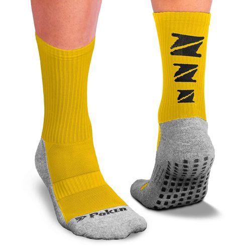 Meias Esportiva Poker Antiderrapante Amarelo