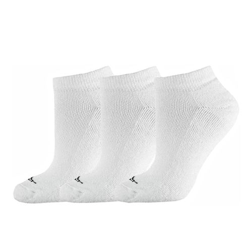 Meia Esportiva Penalty Cano Invisível c/ 3 Pares X Branco