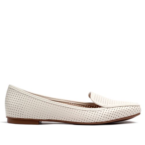 Sapatilha Feminina Moleca Perfuros Off White
