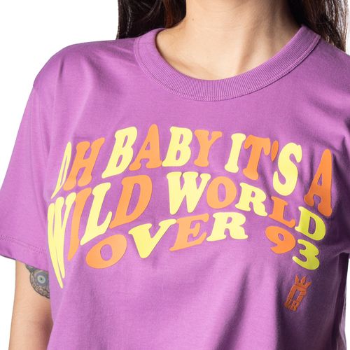 Cropped Feminino Over Surf Wild World Roxo