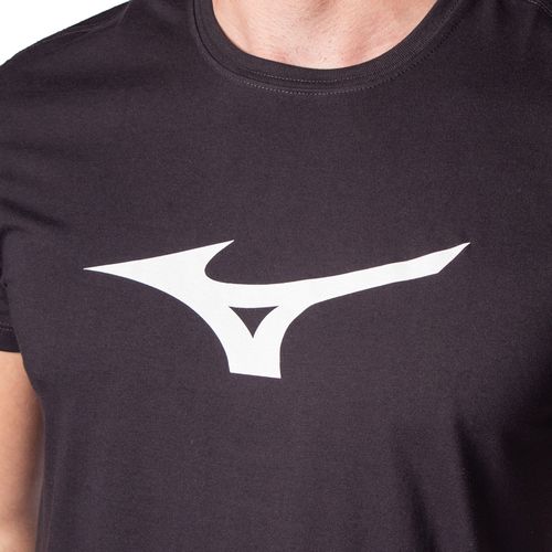 Camiseta Masculina Mizuno Basic Big Logo Preto/branco