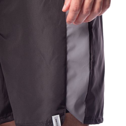 Bermuda Masculina Estilo do Corpo Dupla Refletivo Preto