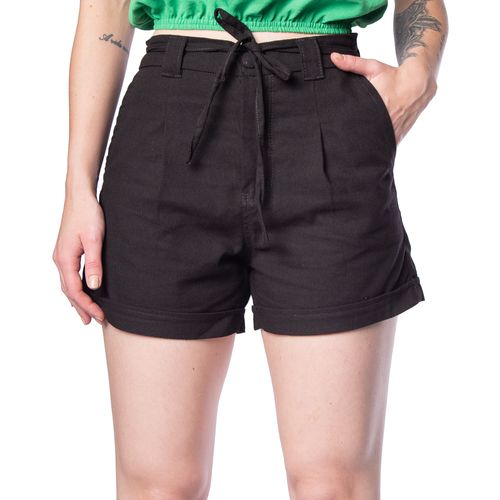 Short Feminino Pitt Linho Preto