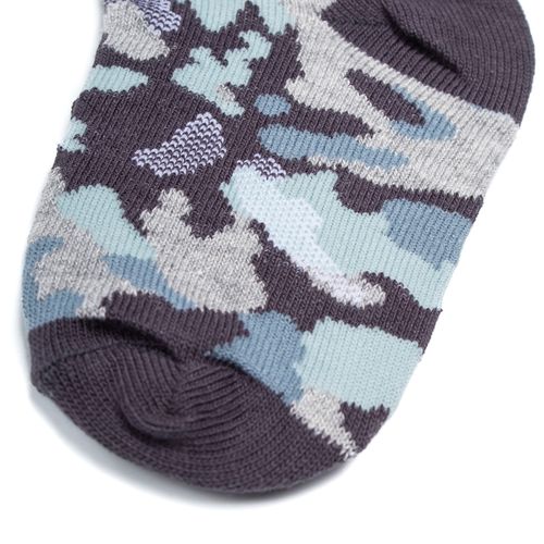 Meia Infantil Selene Bebê Cano Médio Camuflado Cinza