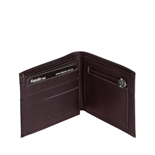 Carteira Masculina Fasolo com Elástico H074 Marrom
