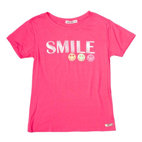 Blusa Infantil Rota Teen Smile Rosa Pink