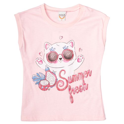 Regata Infantil Boca Grande Menina Summer Rosa Claro