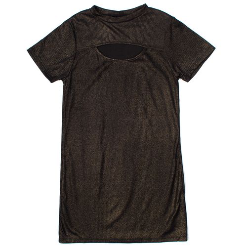 Vestido Juvenil Rovitex Glitter Preto