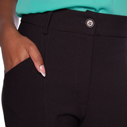 Calça Feminina Blue Blossom Reta Preto
