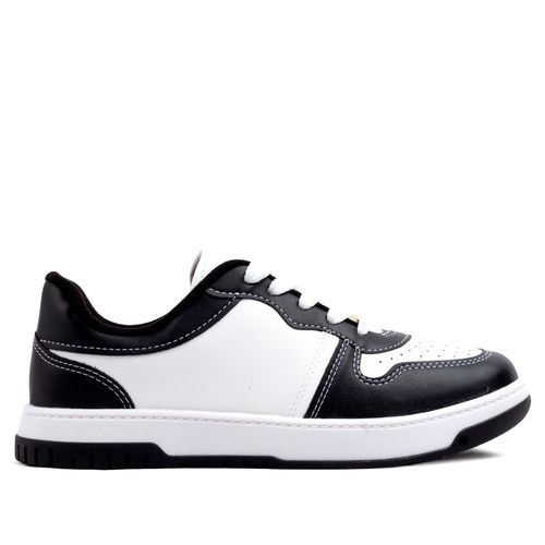 Tênis Feminino Vizzano Casual Recortes Branco/preto