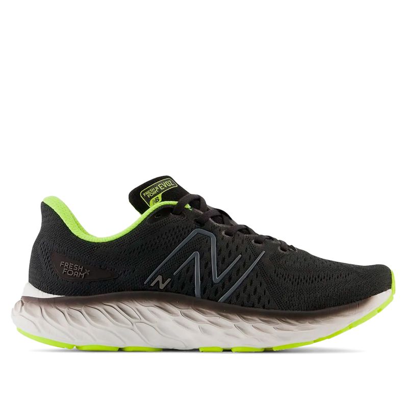 Tenis Masculino New Balance Fresh Foam X EVOZ V3 Preto verde Lojas Radan Lojas Radan