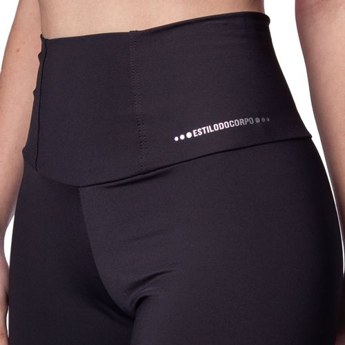 Short Feminino Estilo do Corpo Ciclista Preto