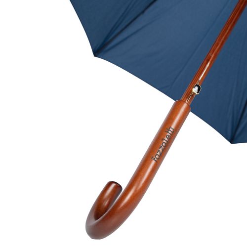 Guarda-Chuva Fazzoletti Longo com Cabo de Madeira Azul