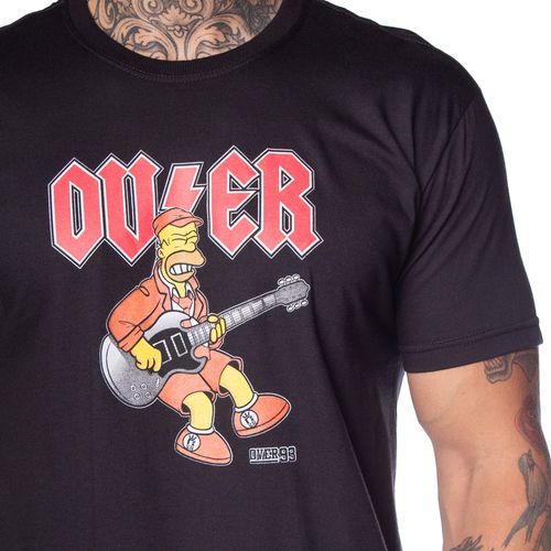 Camiseta Masculina Over Surf Homer Preto