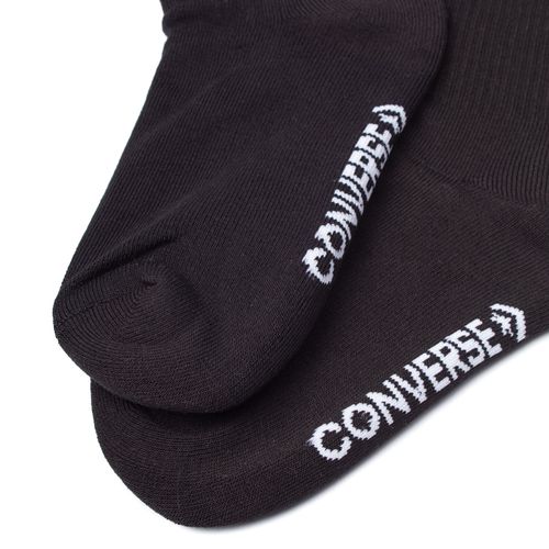 Kit c/ 3 Meias Unissex Converse Star Chevron Cano Médio Preto