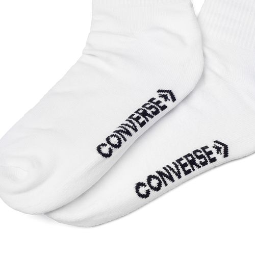 Kit c/ 3 Meias Unissex Converse Star Chevron Cano Médio Branco