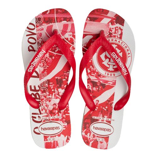 Chinelo Masculino Havaianas Inter Branco/vermelho