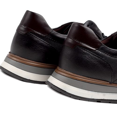Sapatênis Masculino Democrata Denim Grow Preto