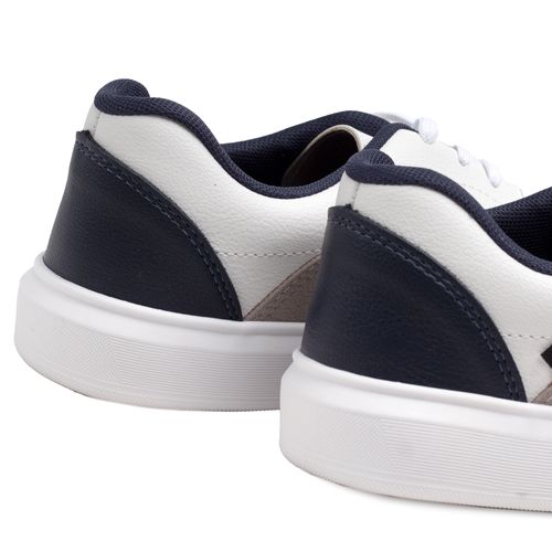 Sapatênis Masculino BR Sport Recortes Branco/cinza