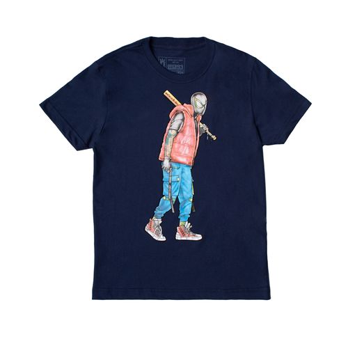 Camiseta Infantil Over Surf Spider Menino Marinho