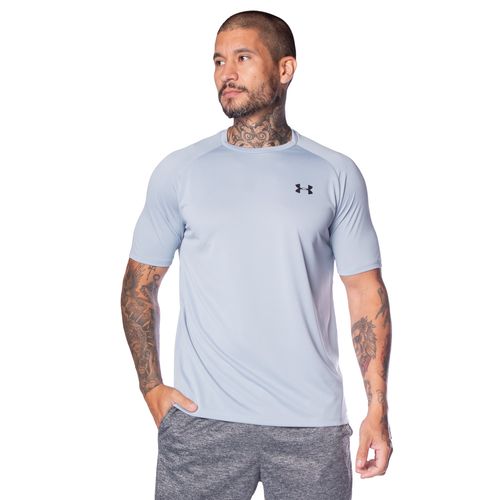 Camiseta Masculina Under Armour Tech 2.0 Azul Claro