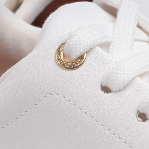 Tênis Feminino Vizzano com Detalhe Dourado Branco
