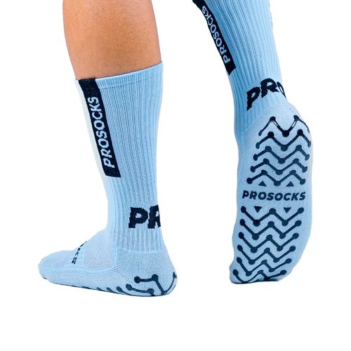 Meia de Futebol ProSocks UltraGrip Azul Claro
