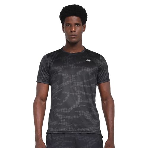 Camiseta Masculina New Balance Accelerate Print Preto