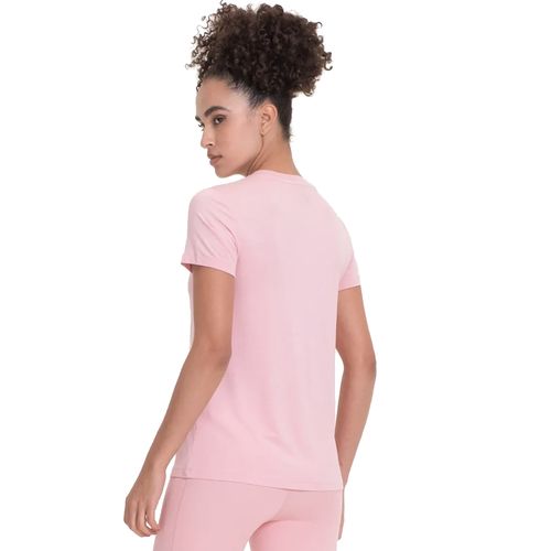 Camiseta Feminina New Balance Relentless Logo Rosa Antigo