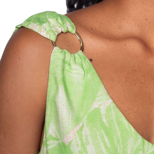 Regata Feminina Giraffe Estampada Verde