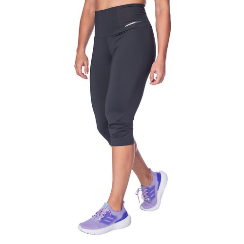 Calça Corsário Feminina Estilo do Corpo Powerfit Cinza Escuro