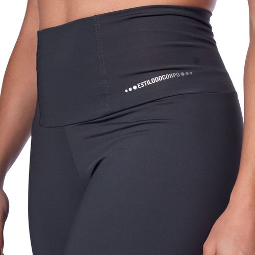 Calça Corsário Feminina Estilo do Corpo Powerfit Cinza Escuro
