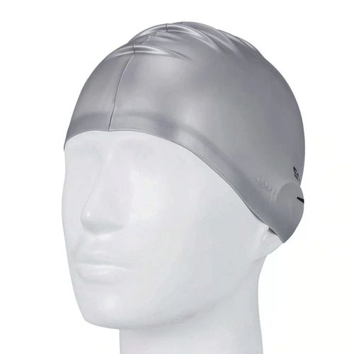 Touca de Natação Speedo Flat Cap em Silicone Cinza