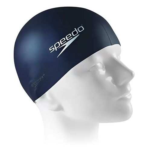 Touca de Natação Speedo Flat Cap em Silicone Marinho