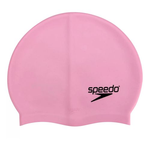 Touca de Natação Speedo Flat Cap em Silicone Rosa Claro