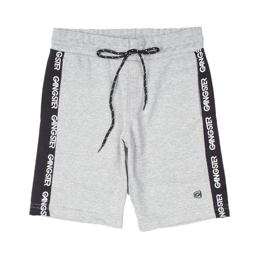 Bermuda de Moletom Juvenil Gangster Cinza
