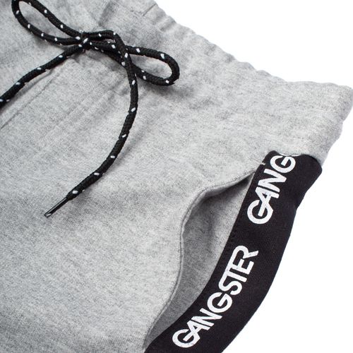 Bermuda de Moletom Juvenil Gangster Cinza