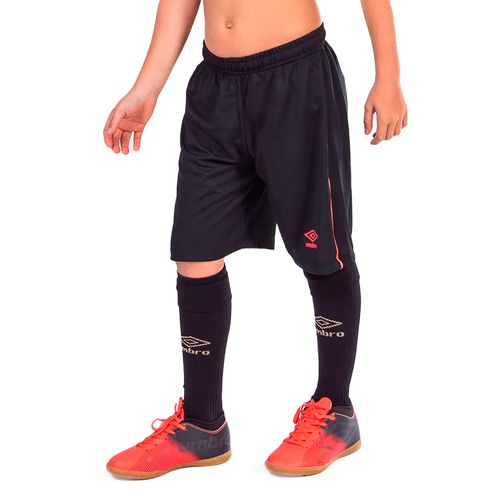 Calção Juvenil Umbro Twr  Preto/laranja