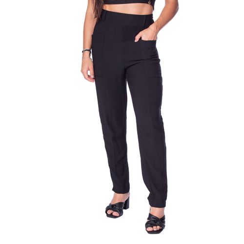 Calça Feminina Averzzy com Bolsos Frontais Preto
