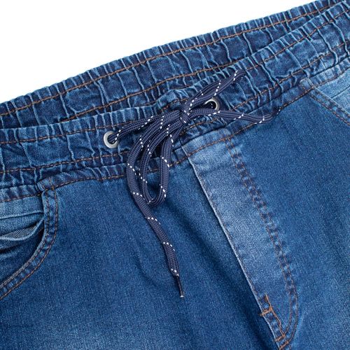 Bermuda Jeans Masculina Gangster Plus Size Azul