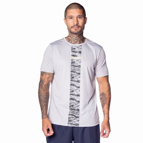 Camiseta Masculina Ninety Eight Com Estampa Cinza Claro
