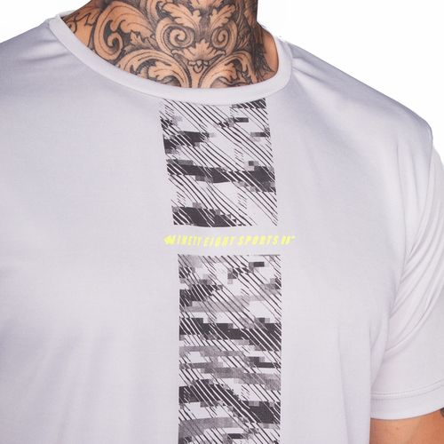 Camiseta Masculina Ninety Eight Com Estampa Cinza Claro