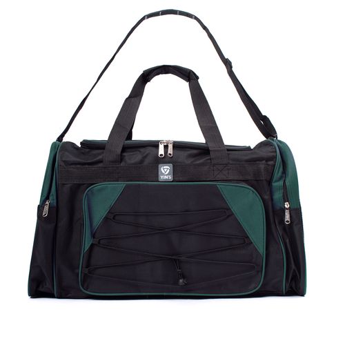 Sacola de Viagem Yins Média Preto/verde