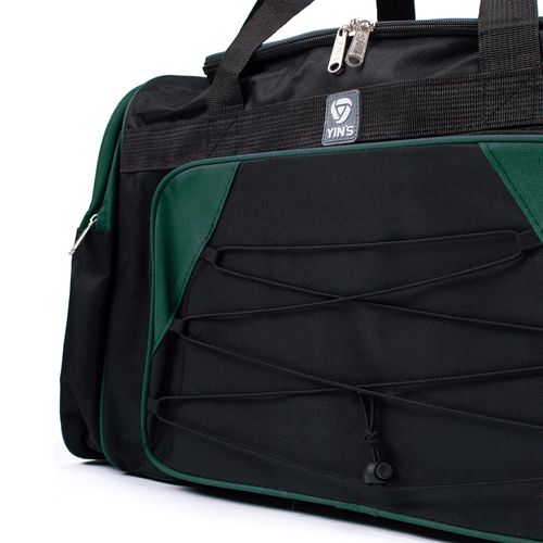 Sacola de Viagem Yins Média Preto/verde